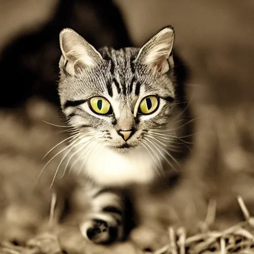 Prompt: award winning photograph of a cat