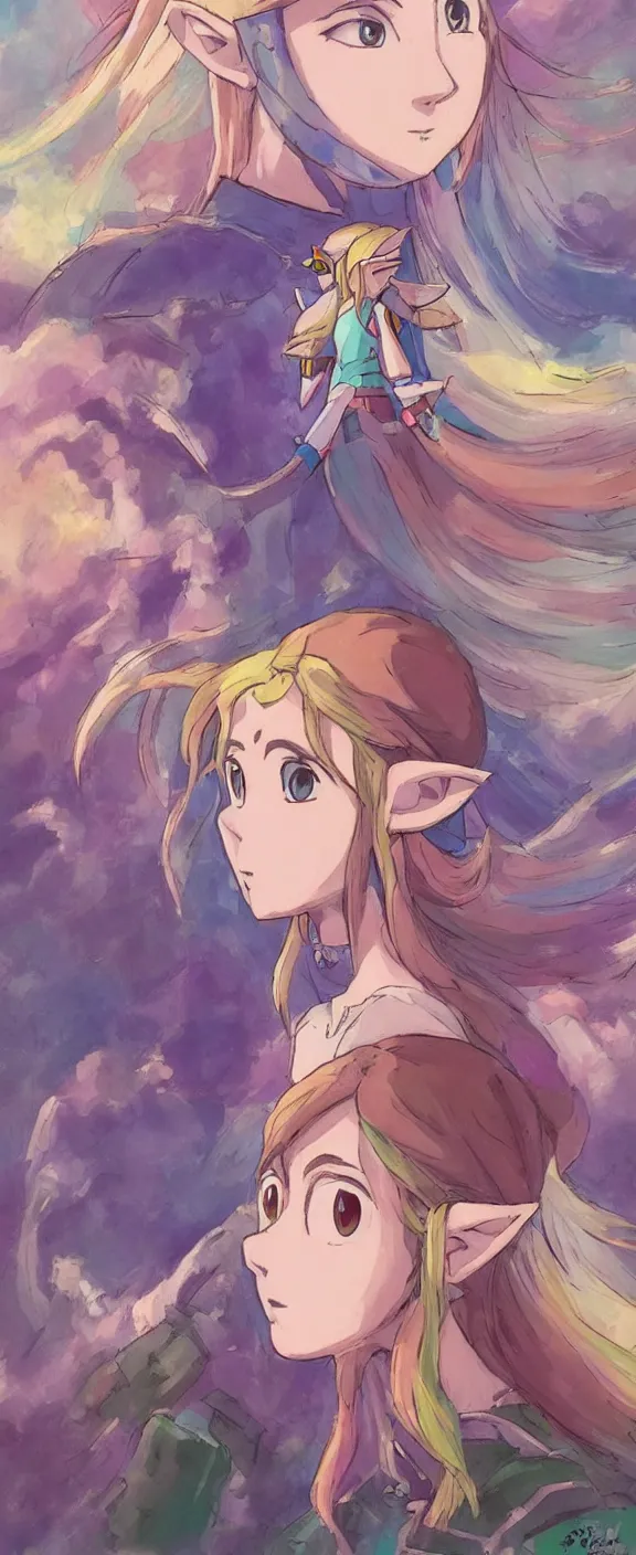 Prompt: princess zelda profile picture by Studio Ghibli , asymmetrical, positive vibes, Organic Painting , digital art, trending on artstation, Matte Painting, by Studio Ghibli:4