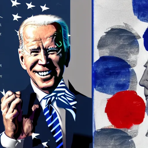 Image similar to blue joe biden blue blue