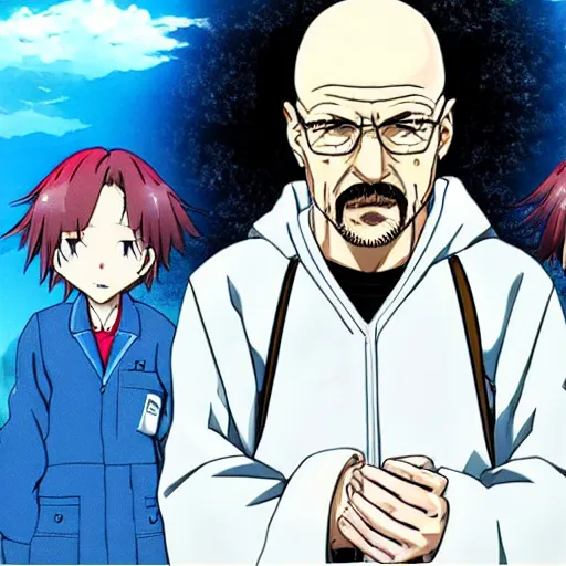 Image similar to Walter White as an anime protagonist