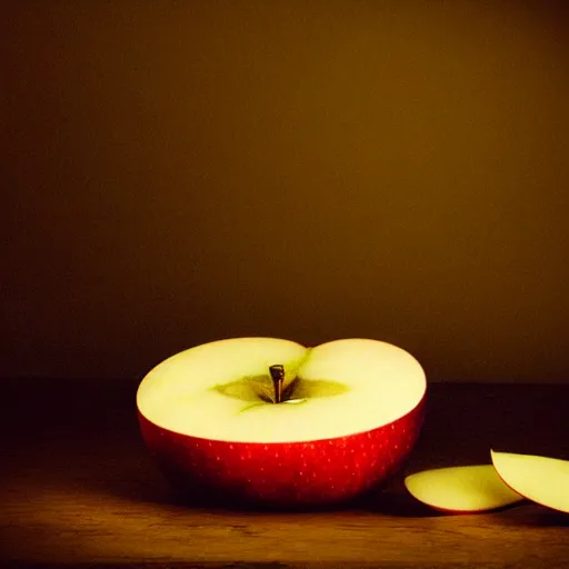 Image similar to Apofiss, still life of an apple, by Apofiss, volumetric lighting by Apofiss