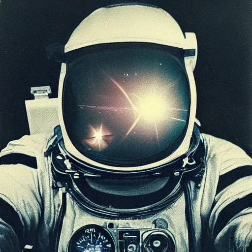 Prompt: 1 8 0 0 astronauta, polaroid photo, perfect photo, photo pinterest