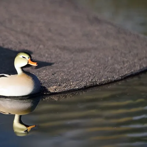 Image similar to a duck with a necklace on its neck