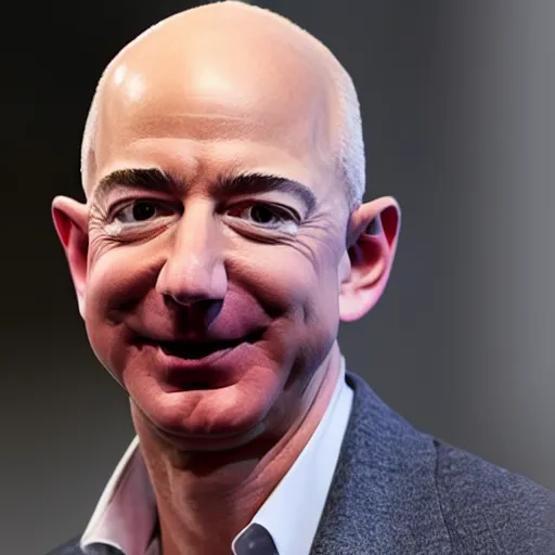 Prompt: photo of jeff bezos with beard and long hair