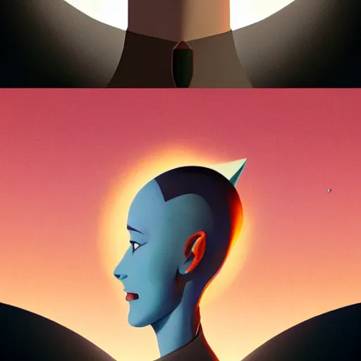 Prompt: face icon stylized minimalist the day the earth stood still 1 9 5 1, loftis, cory behance hd by jesper ejsing, by rhads, makoto shinkai and lois van baarle, ilya kuvshinov, rossdraws global illumination