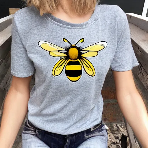 Image similar to bees buzzing, graphic tees