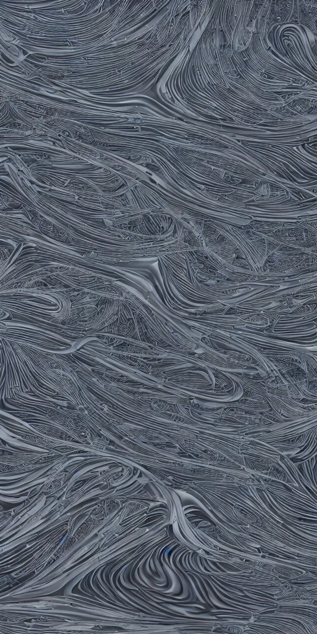 Image similar to A seamless pattern of futuristic sci-fi organic car by zaha hadid, khyzyl saleem, futuristic sci-fi organic car Daniel Simon design in the blade runner 2049 film, seamless pattern, Octane render in Maya and houdini, vray, large motifs, ultra high detail ultra realism, unreal engine, 4k in plastic dark tilt shift