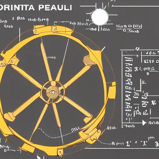 Image similar to working perpetual motion machine construction plans high details