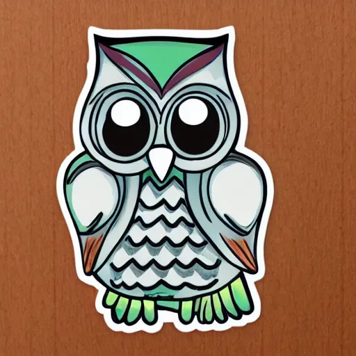 Image similar to owl sticker illustration