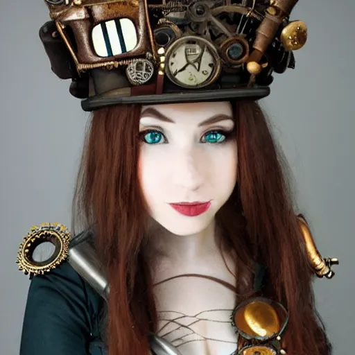 Prompt: steampunk girl