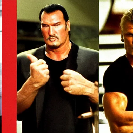 Image similar to steven seagal and dolph lundgren - c 0. 0 0 0 1