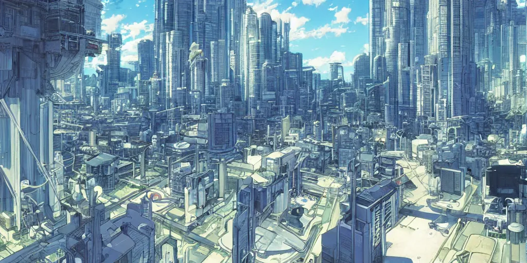 Image similar to water city, art by makoto shinkai and alan bean, yukito kishiro