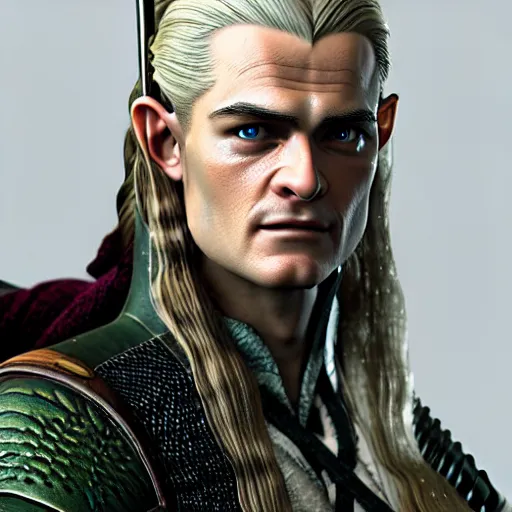 Image similar to legolas 1978 by bakshi, octane render, ue5, highly detailed, realistic, studio portrait