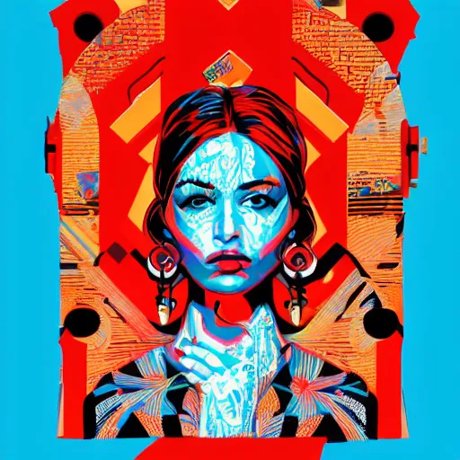 Image similar to portrait by Tristan Eaton