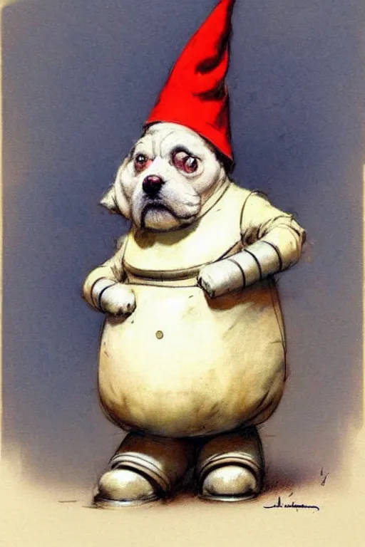 Image similar to ( ( ( ( ( 1 9 5 0 s robot knome dog very fat. muted colors. ) ) ) ) ) by jean - baptiste monge!!!!!!!!!!!!!!!!!!!!!!!!!!!!!!