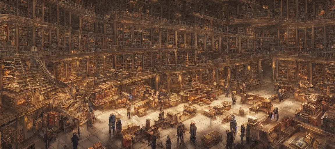 Prompt: hyper realistic detailed photo of interior of legendary empty library of alexandria, hyperdetailed, ultra hd, stanley artgerm lau, wlop, rossdraws, james jean marc simonetti ruan jia and artgerm and william, yuru camp