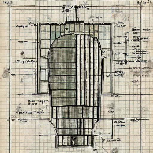 Image similar to architectural blueprint of a pickle