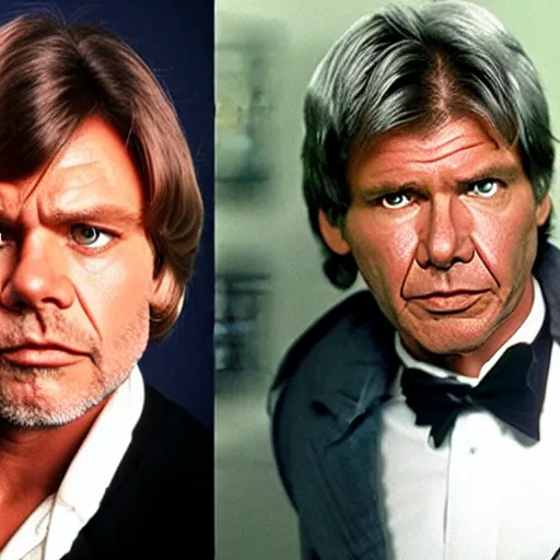 Image similar to mark hamill mixed with harrison ford