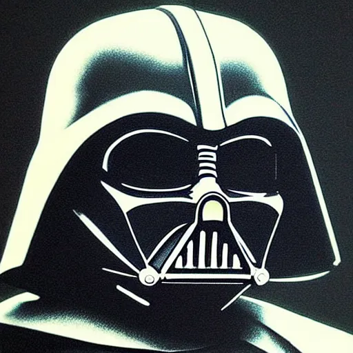 Prompt: darth vader portrait, detailed, high quality, high resolution, masterpiece, by rembrandt