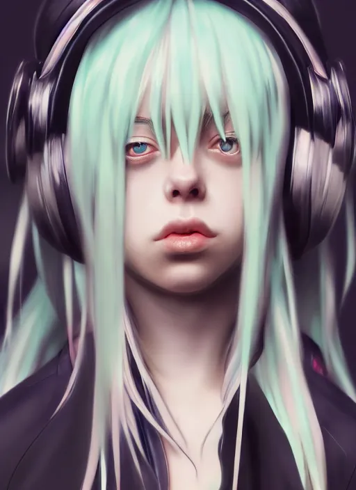 Prompt: billie eilish as anime character, ultra detailed, trending on artstation, concept art, octane render, unreal engine,