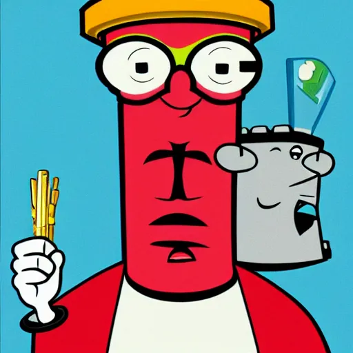 Prompt: Epic portrait of Master Shake from Aqua Teen Hunger Force