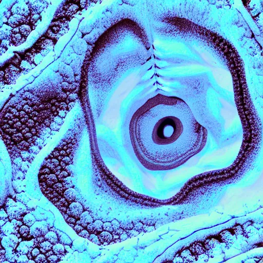 Image similar to tunneling electron microscope image of a cell leaking oxygen. false color. sprung a leak. mit technology review. nature journal. nobel prize winning. ultra detailed 8 k tiff