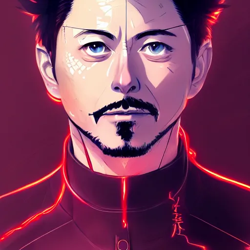 Prompt: anime portrait of elon musk as tony stark as an anime antagonist by Stanley Artgerm Lau, WLOP, Rossdraws, James Jean, Andrei Riabovitchev, Marc Simonetti, and Sakimichan, trending on artstation