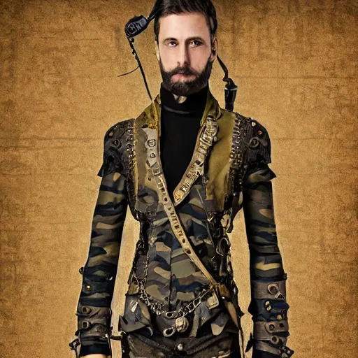 Image similar to steampunk camouflage pattern