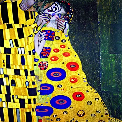 Prompt: wonderful new epic painting from Gustav Klimt
