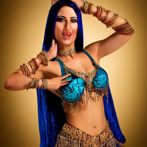 Prompt: Sofinar belly dancer, body, realistic photo shoot,
