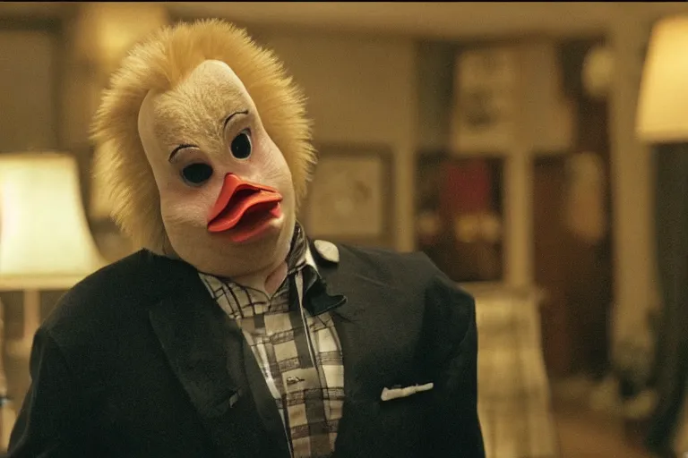 Image similar to still image of howard the duck in the sopranos.