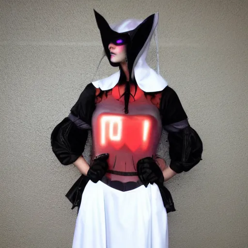 Image similar to cyberpunk halloween costume