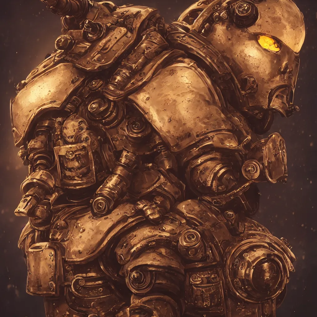 Image similar to portraits of a steampunk space marine drinking a beer by Louis Daguerre, cinematic, unreal engine, high quality, cgsociety, artgerm, 4K, UHD, trending on ArtStation