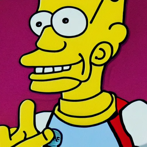 Prompt: portrait of bart simpson as a real human