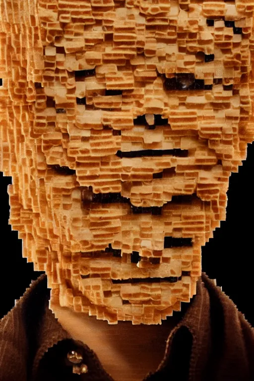 Image similar to film still of steve buscemi made out of bread in starwars, 4 k