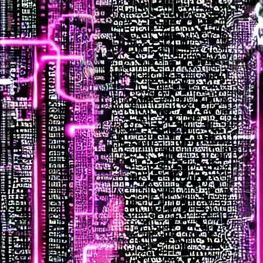 Prompt: cyberpunk microchip phone wallpaper