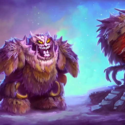 Image similar to cute fluffy animal skeleton creatures. blizzard warcraft animal creatures, graveyard background, bright art masterpiece artstation. 8k, sharp high quality artwork in style of Jose Daniel Cabrera Pena and Leonid Kozienko, violet theme, concept art by Tooth Wu, hearthstone card game artwork