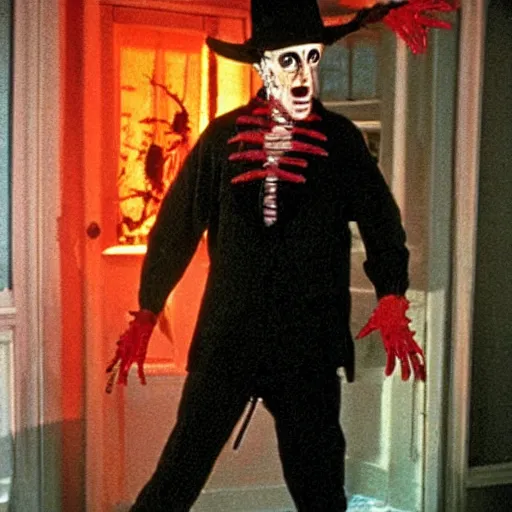 Image similar to jerry seinfeld as freddy krueger in a nightmare on elm street