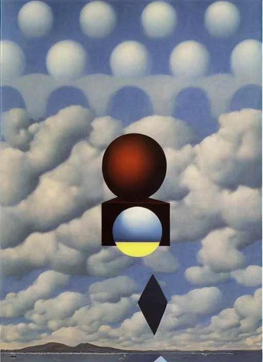 Prompt: phase transition by rene magritte and salvadore dali