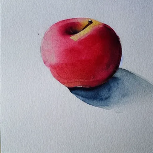 Prompt: apple by ivo jordanov, # artoftheday # watercolours # watercolor _ art # artofvisual # artofinstagram