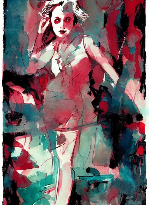 Image similar to Twin Peaks artwork by Bill Sienkiewicz