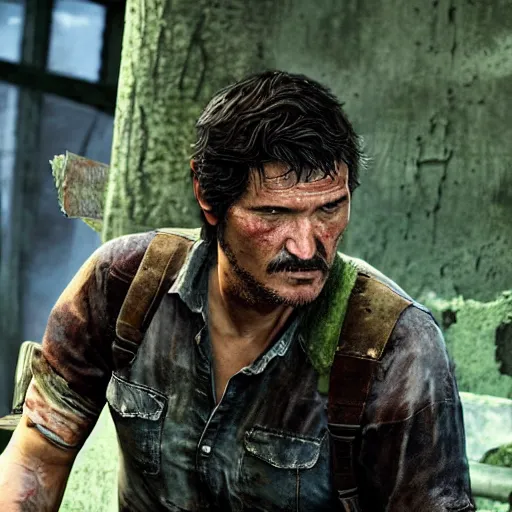 Pedro pascal as Joel in The Last Of Us, Stable Diffusion