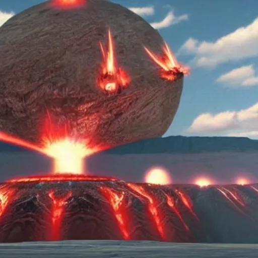 Image similar to planet mustafar from star wars revenge of the sith