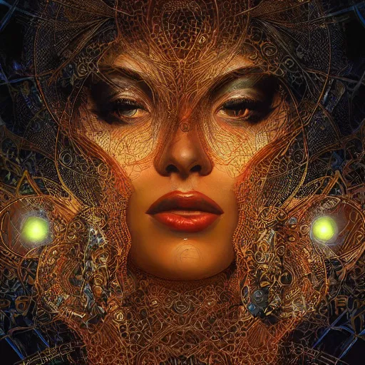 Prompt: Lecturer and her crowd, rear facing, backlit, intricate, detailed digital art by Karol Bak