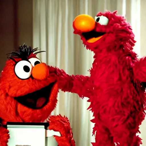 Prompt: elmo as scarface