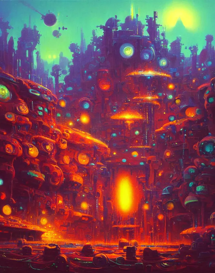 Image similar to an amazing piece of art by Paul Lehr