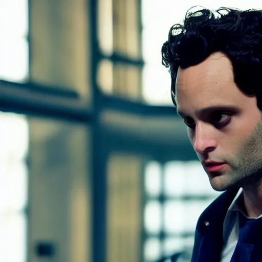 Image similar to penn badgley as the mr fantastic, hd 4k photo, cinematic lighting