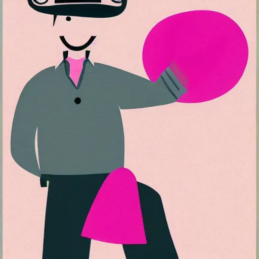 Image similar to Pink cowboy hat, Poster illustration