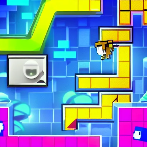 Prompt: geometry dash