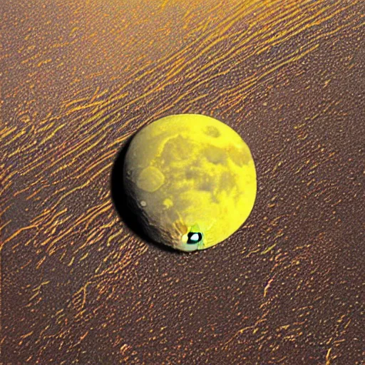 Image similar to pixelated light yellow moon sticker, photo